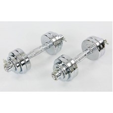Гантелі розбірні хромовані BioGym 2х7,5 кг, код: TA-8056-15 Гантелі розбірні хромовані BioGym 2х7,5 кг, код: TA-8056-15