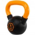 Гиря тренувальна цільна гумова LiveUp Urethane Competition Kettlebell 6кг, чорний-помаранчевий, код: UAZE5336-6