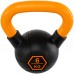 Гиря тренувальна цільна гумова LiveUp Urethane Competition Kettlebell 6кг, чорний-помаранчевий, код: UAZE5336-6