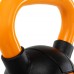 Гиря тренувальна цільна гумова LiveUp Urethane Competition Kettlebell 6кг, чорний-помаранчевий, код: UAZE5336-6