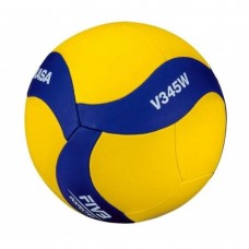 М"яч волейбольний шкільний Mikasa V345W №5, жовтий-синій, код: 4907225881161