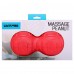 М"яч масажний подвійний для МФР та самомасажу Duoball LivePro Peanut massage ball ø19,4см, червоний, код: LP8509
