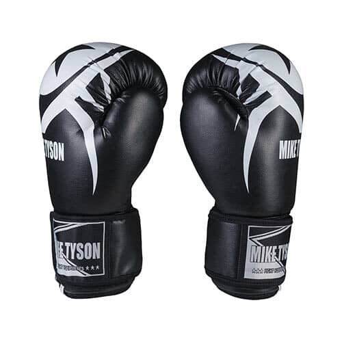 Боксерські рукавички Mike Tyson, PVC, 10oz, чорний, код: MT1707/103-WS Боксерські рукавички Mike Tyson, PVC, 10oz, чорний, код: MT1707/103-WS