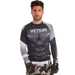 Комплект компресійний чоловічий (лонгслів і штани) Venum L, зріст 170-175, чорний-сірий, код: CO-8136-8236_LGR