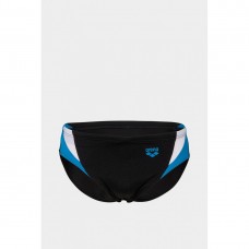 Плавки-сліпи Arena Swim Briefs Panel розмір 80, чорний-білий-голубий, код: 3468336850534