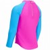 Футболка дитяча для пляжу Zoggs Long Sleeve UPF 50+, розмір 23, синій-рожевий, код: 2023111400666