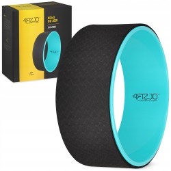 Колесо для йоги та фітнесу 4Fizjo Dharma чорний-блакитний, код: P-5907739314895
