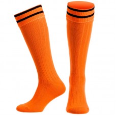 Гетри футбольні Zelart розмір 40-45, помаранчевий-чорний, код: CO-5607_ORBK
