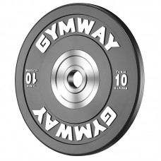 Диск тренувальний олімпійський GymWay 10 кг, чорний, код: TPR-10K-IA
