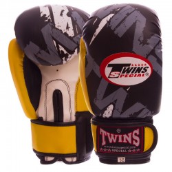 Рукавички боксерські Twins 4 унції, жовтий, код: TW-2206_4Y-S52