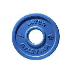 Диск прогумований InterAtletika синій 2,5 кг, код: LCA030-M Диск прогумований InterAtletika синій 2,5 кг, код: LCA030-M