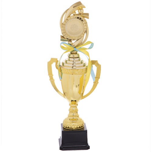 Кубок спортивний з ручками і кришкою PlayGame висота 41см, золото, код: DS897C-S52
