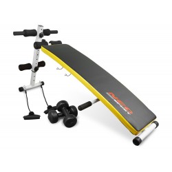 Лавка похила з еспандерами та гантелями Neo-Sport NS-07, код: DM-NS-07-IN