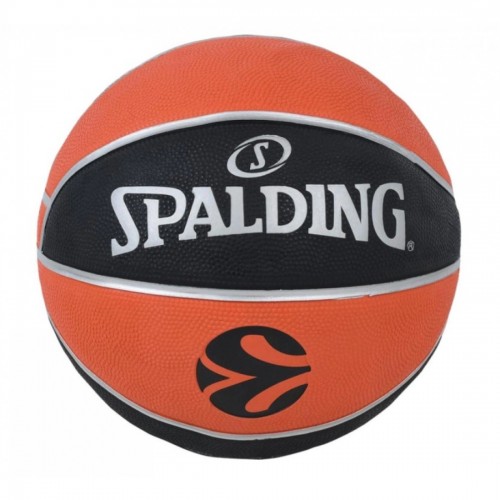 М"яч баскетбольний Spalding Euroleague TF-150 №5, помаранчевий-чорний, код: 689344411033