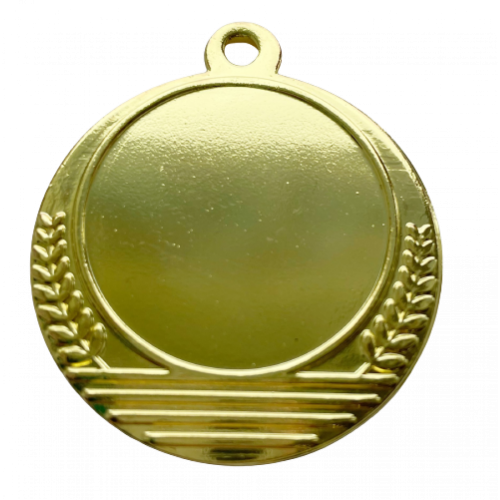 Медаль орнамент колоски PlayGame жетон d 25мм, d 35мм, золото, код: 2963060104614