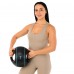 Медбол м"яч медичний дворучний з хватами LiveUp Medicine Ball 7кг, чорний, код: LP8111-7