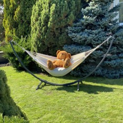 Двомісний монотонний гамак з планкою WCG Wish XXL 2000х1500 мм, білий, код: H-12-2-IF