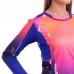 Форма для великого тенісу з довгим рукавом Lingo 2XL, зріст 165-170, помаранчевий-синій, код: LD-1862B_2XLORBL