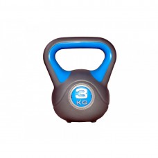 Гиря LiveUp Plastic Kettel Bell 3 кг, сірий-блакитний, код: 6951376139594