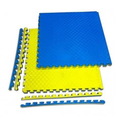 Мат татамі ластівчин хвіст WCG EVA 1000х1000х30 мм, синій-жовтий, код: W-100х3 Bl/Ye-IF