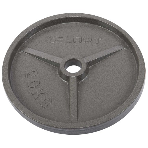 Млинці (диски) сталеві d-52мм Zelart 20кг, сірий, код: TA-7792-20-S52