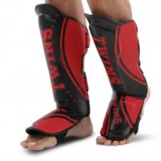 Захист гомілки та стопи для єдиноборств Twins, розмір S, червоний, код: BO-9485_SR Захист гомілки та стопи для єдиноборств Twins, розмір S, червоний, код: BO-9485_SR