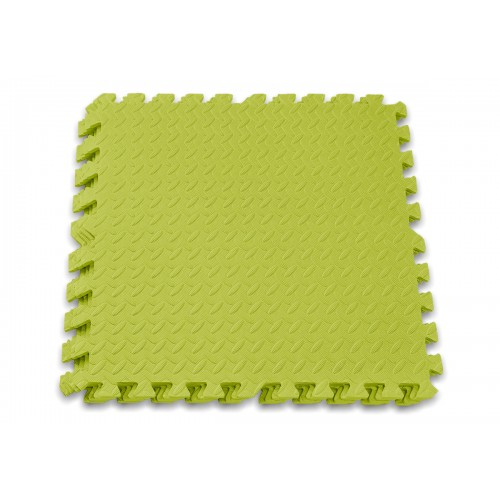 Татамі мат (пазл хвіст ластівки) EasyFit SwallowTail 4 шт, 600х600х10 мм, жовтий, код: EF-1950-Y
