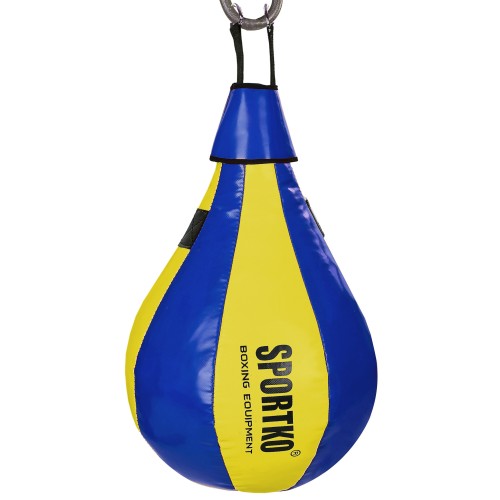 Груша боксерська підвісна Sportko 600x350 мм синій-жовтий, код: GP-3_BLY-S52