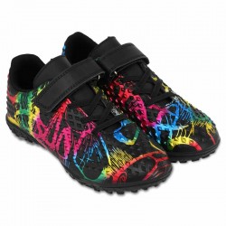 Сороконіжки футбольні дитячі Lijin розмір 35, чорний-фуксія-синій, код: 2502-1-32-38-2_35