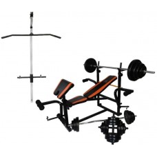 Лавка для тренувань WCG 0070 + тяга + скотта набір штанга 98 кг, код: wcg-0070+98kg-IF Лавка для тренувань WCG 0070 + тяга + скотта набір штанга 98 кг, код: wcg-0070+98kg-IF