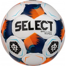 М"яч футбольний Select Brillant Super Ukraine FIFA №5, білий-синій, код: 5703543442867