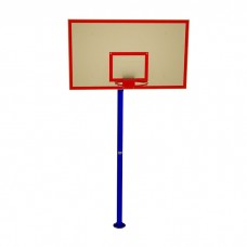 Стенд баскетбольний шкільний InterAtletika для вулиць, фанера вологостійка 1800х1050 мм, код: УТ408-01-SM