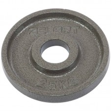 Млинці (диски) сталеві d-52мм Zelart 2,5 кг, сірий, код: TA-7792-2_5-S52