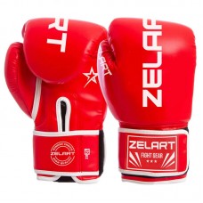 Рукавички боксерські Zelart 12 унцій, червоний, код: BO-3987_12R