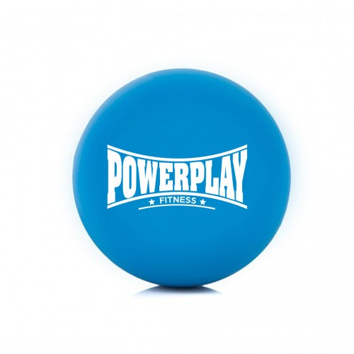 Масажний силіконовий м"яч PowerPlay Silicone Lacrosse Ball 63 мм, синій, код: PP-4354_Blue