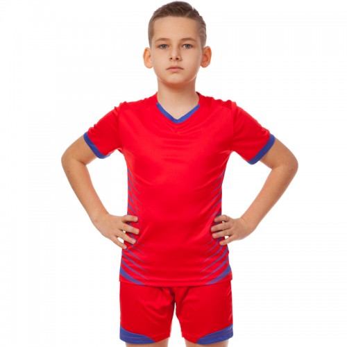 Футбольна форма підліткова PlayGame Lingo розмір 26, зріст 125-135 см, червоний, код: LD-5018T_26R