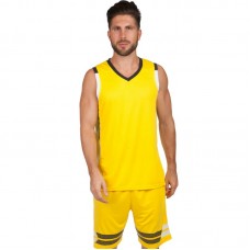 Форма баскетбольна чоловіча PlayGame Lingo 2XL (ріст 170-175), жовтий-чорний, код: LD-8019_2XLYBK Форма баскетбольна чоловіча PlayGame Lingo 2XL (ріст 170-175), жовтий-чорний, код: LD-8019_2XLYBK