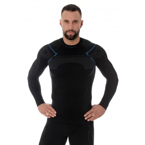 Комплект чоловічої термобілизни Brubeck Thermo Black/blue XXL, код: LS13040A-LE11840A Black/blue xxl