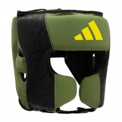Шолом боксерський Adidas X Anderson Silva 50 XL, зелений-чорно-жовтий, код: 15570-1080