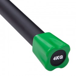 Палка гімнастична Бодибар Body Bar Zelart 4 кг, чорний-помаранчевий, код: FI-1251-4