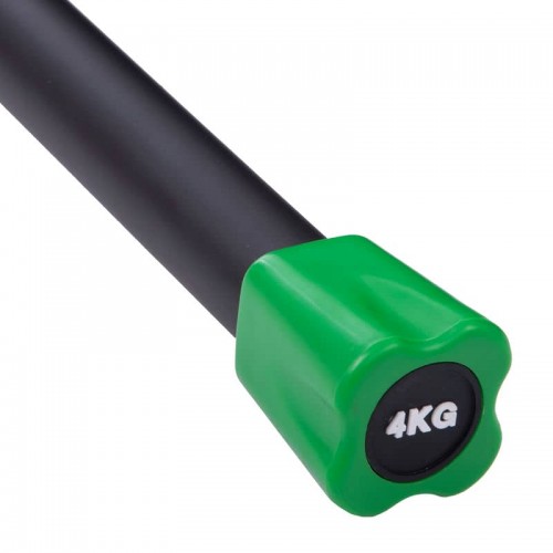 Палка гімнастична Бодибар Body Bar Zelart 4 кг, чорний-помаранчевий, код: FI-1251-4