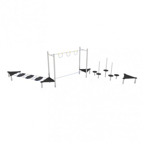 Дитячий ігровий канатний комплекс Miros 8700х3650х3100 мм, код: LK231