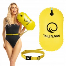 Буй для плавання Tsunami Basic надувний 410х210х190 мм, жовтий, код: P-5907739316806