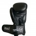 Боксерські рукавиці PowerPlay чорні (натуральна шкіра), 14 унцій, код: PP_3088_14oz_Black