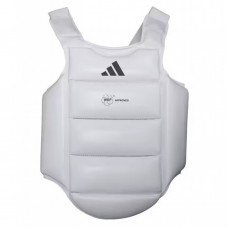 Захист тулуба для дітей Adidas з ліцензією WKF, розмір L, білий, код: 15559-1130
