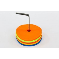 Набір плоских кіл-маркерів для розмітки PlayGame d-160 мм (25 шт), код: FB-7098-25 Набір плоских кіл-маркерів для розмітки PlayGame d-160 мм (25 шт), код: FB-7098-25