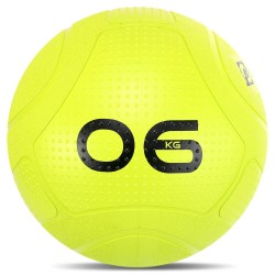 Слембол м"яч набивний для кросфіту та фітнесу Mdbuddy Slam Ball 6кг, салатовий, код: FI-1774-6