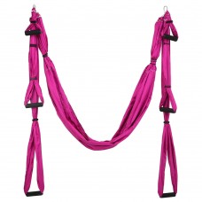 Гамак для йоги Zelart Antigravity Yoga темно-рожевий, код: FI-4775