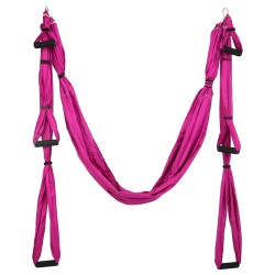 Гамак для йоги Zelart Antigravity Yoga темно-рожевий, код: FI-4775