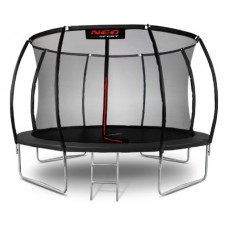 Батут Neo-Sport з внутрішньою сіткою 12 футів 374 см, чорний, код: NS-12C231-IN